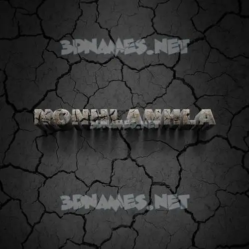 nonhlanhla in Cracked Stone style - 3D name wallpaper nonhlanhla in Cracked Stone style - 3D name wallpaper