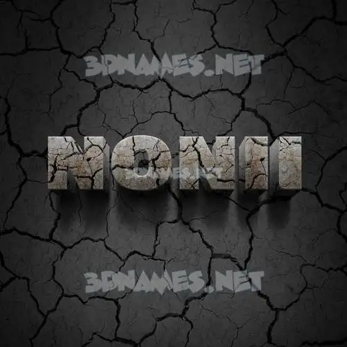 nonii in Cracked Stone style - 3D name wallpaper nonii in Cracked Stone style - 3D name wallpaper