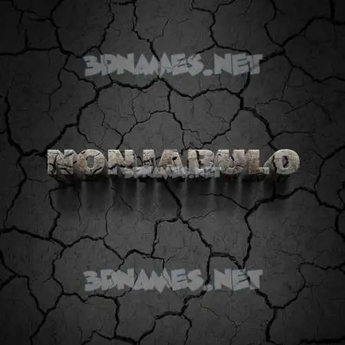 nonjabulo in Cracked Stone style - 3D name wallpaper nonjabulo in Cracked Stone style - 3D name wallpaper