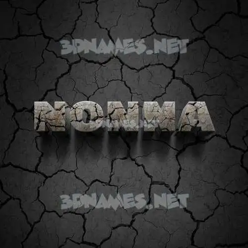 nonna in Cracked Stone style - 3D name wallpaper nonna in Cracked Stone style - 3D name wallpaper