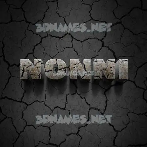 nonni in Cracked Stone style - 3D name wallpaper nonni in Cracked Stone style - 3D name wallpaper