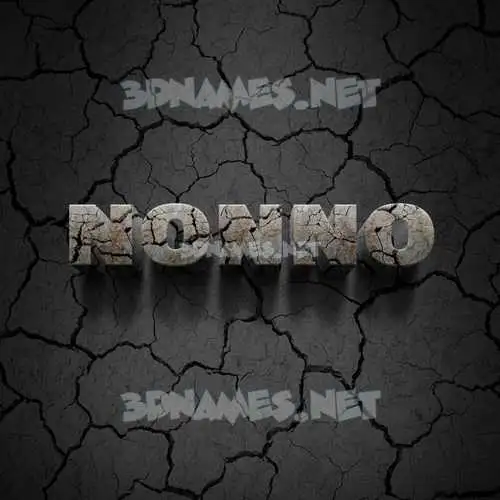 nonno in Cracked Stone style - 3D name wallpaper