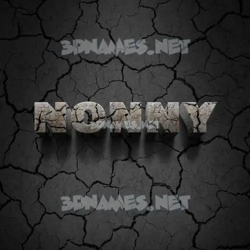 nonny in Cracked Stone style - 3D name wallpaper nonny in Cracked Stone style - 3D name wallpaper