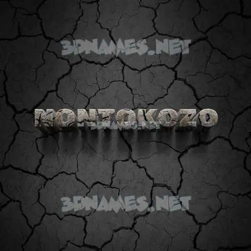 nontokozo in Cracked Stone style - 3D name wallpaper nontokozo in Cracked Stone style - 3D name wallpaper