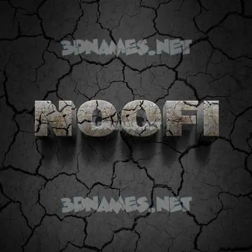 noofi in Cracked Stone style - 3D name wallpaper noofi in Cracked Stone style - 3D name wallpaper