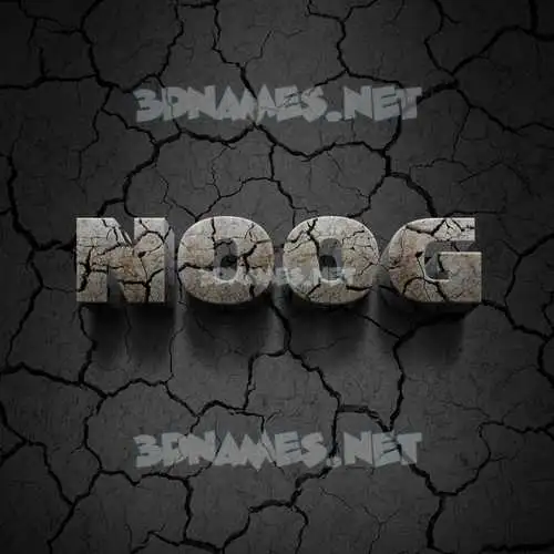 noog in Cracked Stone style - 3D name wallpaper noog in Cracked Stone style - 3D name wallpaper