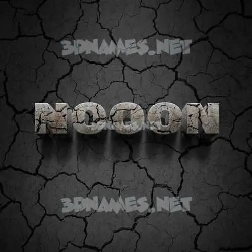 nooon in Cracked Stone style - 3D name wallpaper nooon in Cracked Stone style - 3D name wallpaper