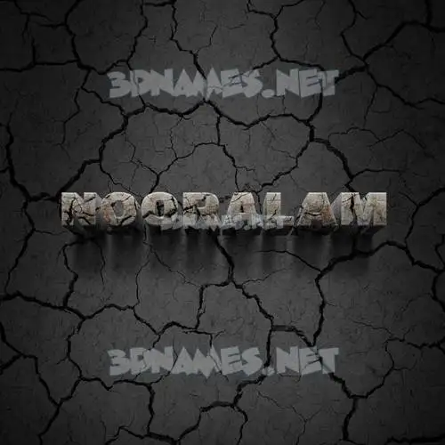 nooralam in Cracked Stone style - 3D name wallpaper nooralam in Cracked Stone style - 3D name wallpaper