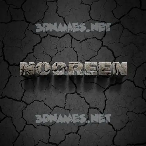 nooreen in Cracked Stone style - 3D name wallpaper nooreen in Cracked Stone style - 3D name wallpaper