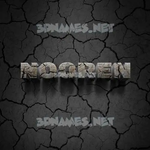 nooren in Cracked Stone style - 3D name wallpaper nooren in Cracked Stone style - 3D name wallpaper