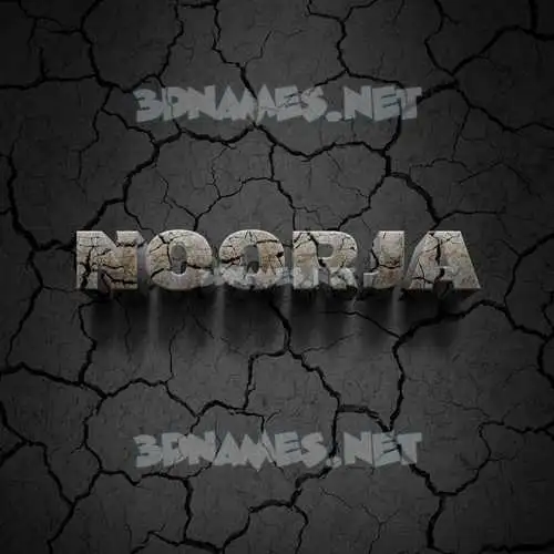 noorja in Cracked Stone style - 3D name wallpaper noorja in Cracked Stone style - 3D name wallpaper
