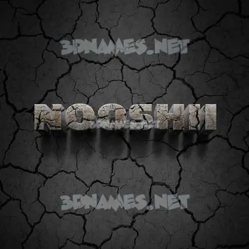 nooshii in Cracked Stone style - 3D name wallpaper nooshii in Cracked Stone style - 3D name wallpaper