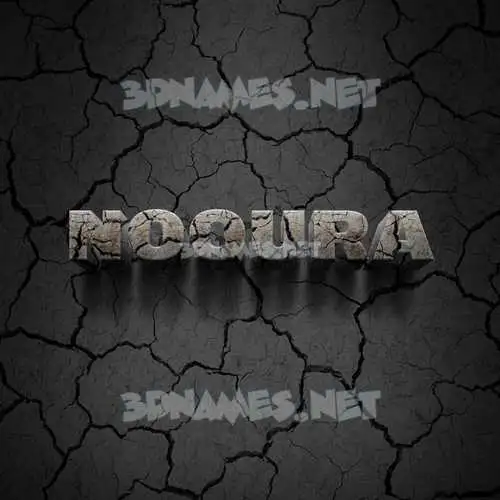 nooura in Cracked Stone style - 3D name wallpaper nooura in Cracked Stone style - 3D name wallpaper
