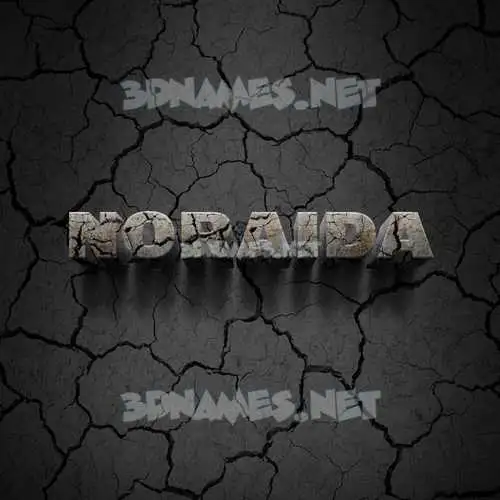 noraida in Cracked Stone style - 3D name wallpaper noraida in Cracked Stone style - 3D name wallpaper