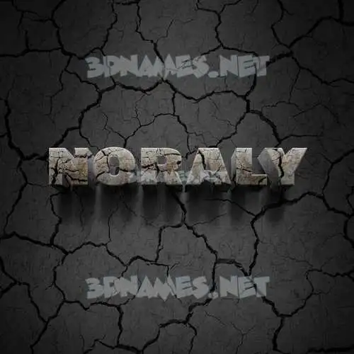 noraly in Cracked Stone style - 3D name wallpaper noraly in Cracked Stone style - 3D name wallpaper