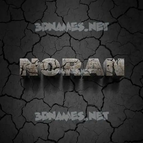 noran in Cracked Stone style - 3D name wallpaper noran in Cracked Stone style - 3D name wallpaper
