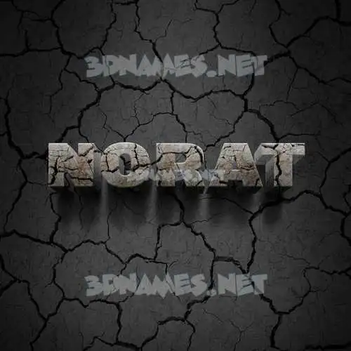 norat in Cracked Stone style - 3D name wallpaper norat in Cracked Stone style - 3D name wallpaper