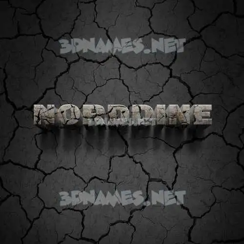 norddine in Cracked Stone style - 3D name wallpaper norddine in Cracked Stone style - 3D name wallpaper