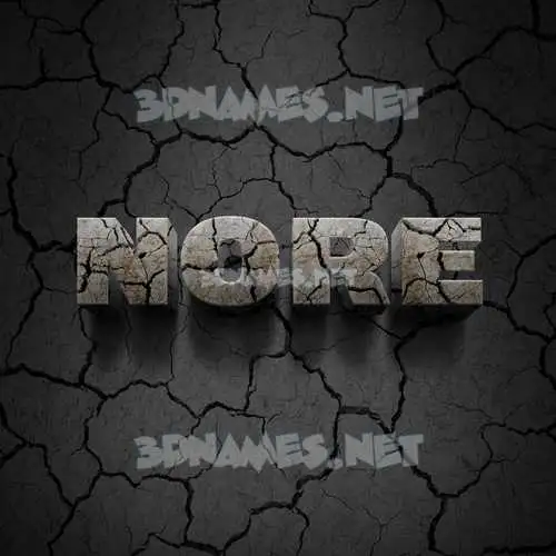 nore in Cracked Stone style - 3D name wallpaper nore in Cracked Stone style - 3D name wallpaper