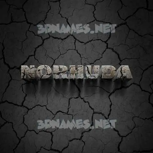 norhuda in Cracked Stone style - 3D name wallpaper norhuda in Cracked Stone style - 3D name wallpaper