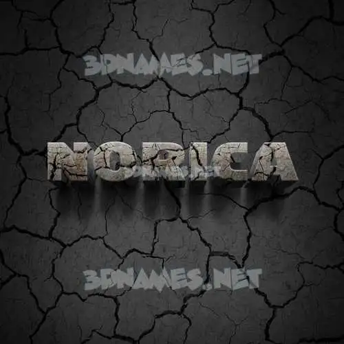 norica in Cracked Stone style - 3D name wallpaper norica in Cracked Stone style - 3D name wallpaper