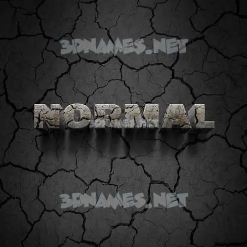 normal in Cracked Stone style - 3D name wallpaper normal in Cracked Stone style - 3D name wallpaper