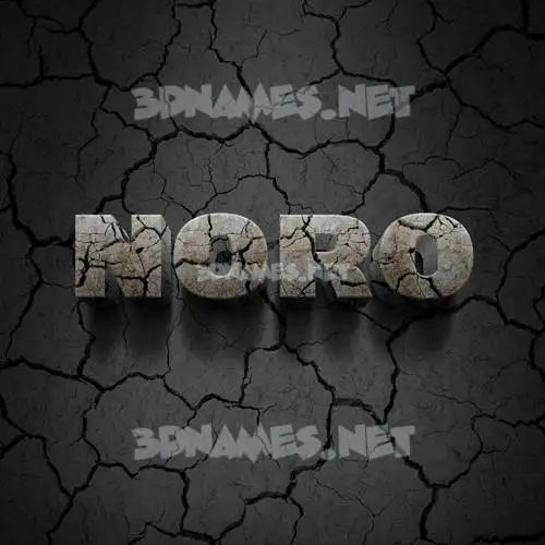 noro in Cracked Stone style - 3D name wallpaper noro in Cracked Stone style - 3D name wallpaper