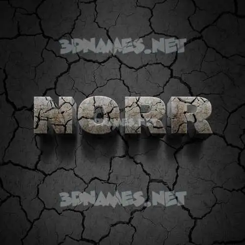 norr in Cracked Stone style - 3D name wallpaper norr in Cracked Stone style - 3D name wallpaper