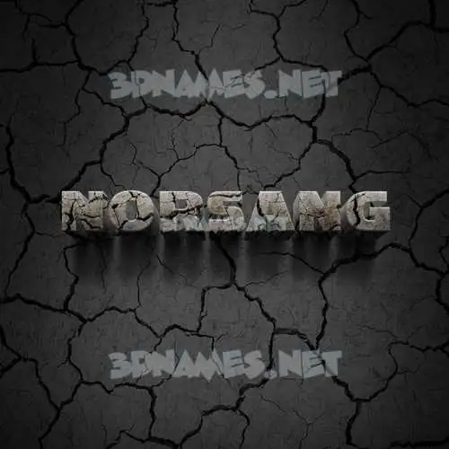 norsang in Cracked Stone style - 3D name wallpaper norsang in Cracked Stone style - 3D name wallpaper