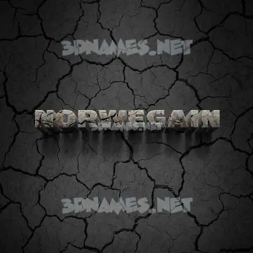 norwegain in Cracked Stone style - 3D name wallpaper norwegain in Cracked Stone style - 3D name wallpaper