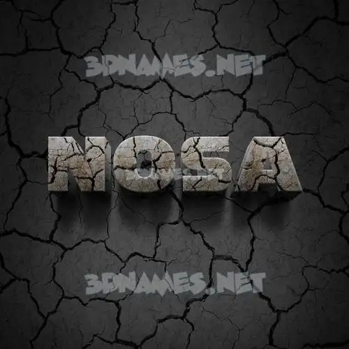 nosa in Cracked Stone style - 3D name wallpaper nosa in Cracked Stone style - 3D name wallpaper