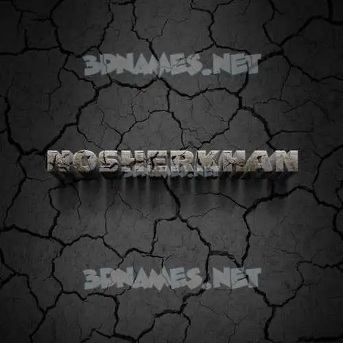 nosherkhan in Cracked Stone style - 3D name wallpaper nosherkhan in Cracked Stone style - 3D name wallpaper