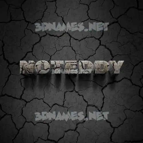 noteddy in Cracked Stone style - 3D name wallpaper noteddy in Cracked Stone style - 3D name wallpaper