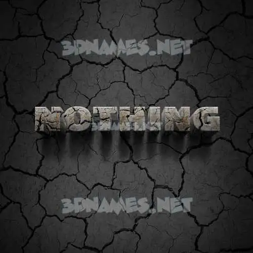 nothing in Cracked Stone style - 3D name wallpaper nothing in Cracked Stone style - 3D name wallpaper
