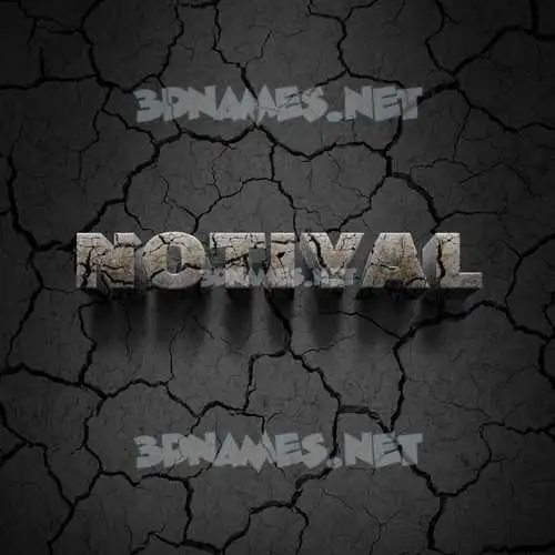notiyal in Cracked Stone style - 3D name wallpaper notiyal in Cracked Stone style - 3D name wallpaper