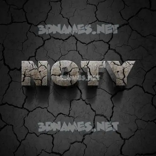 noty in Cracked Stone style - 3D name wallpaper noty in Cracked Stone style - 3D name wallpaper