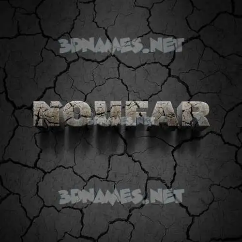 noufar in Cracked Stone style - 3D name wallpaper
