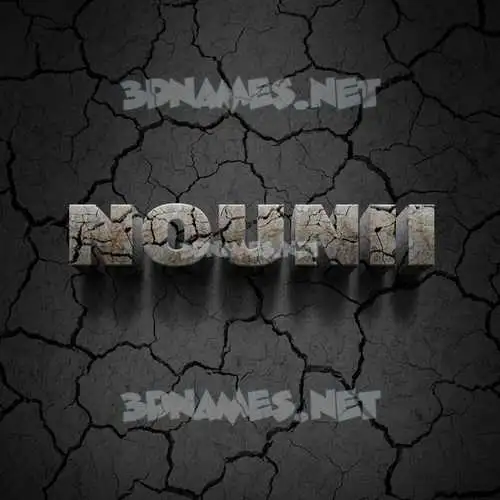 nounii in Cracked Stone style - 3D name wallpaper nounii in Cracked Stone style - 3D name wallpaper