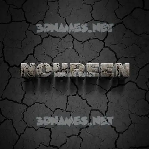 noureen in Cracked Stone style - 3D name wallpaper noureen in Cracked Stone style - 3D name wallpaper