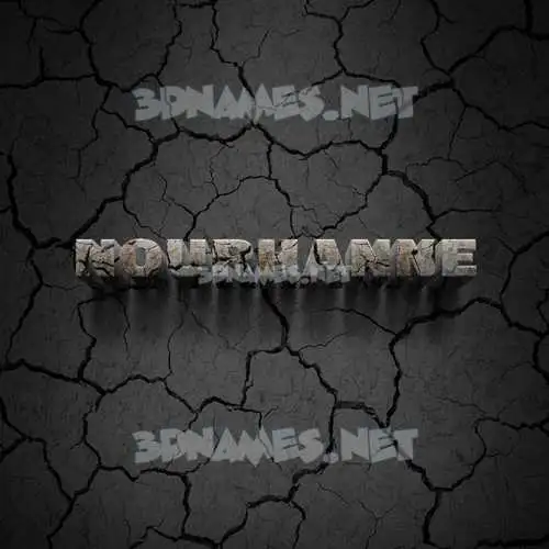 nourhanne in Cracked Stone style - 3D name wallpaper nourhanne in Cracked Stone style - 3D name wallpaper