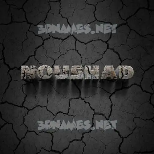 noushad in Cracked Stone style - 3D name wallpaper noushad in Cracked Stone style - 3D name wallpaper