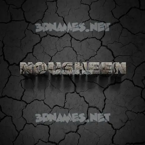 nousheen in Cracked Stone style - 3D name wallpaper nousheen in Cracked Stone style - 3D name wallpaper
