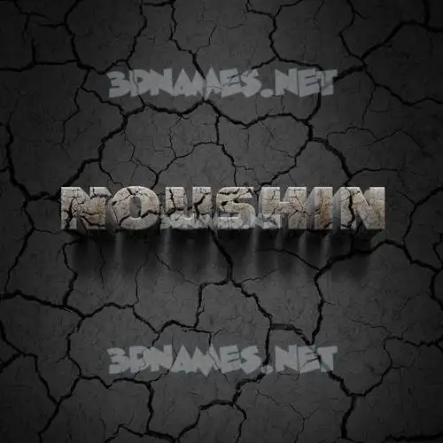 noushin in Cracked Stone style - 3D name wallpaper noushin in Cracked Stone style - 3D name wallpaper