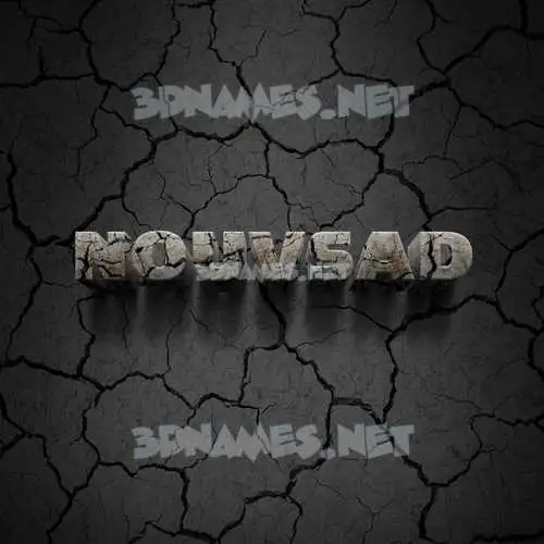 nouvsad in Cracked Stone style - 3D name wallpaper nouvsad in Cracked Stone style - 3D name wallpaper