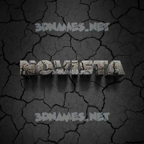 novista in Cracked Stone style - 3D name wallpaper novista in Cracked Stone style - 3D name wallpaper