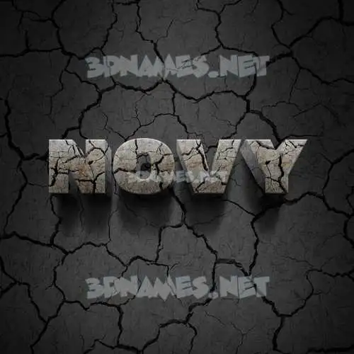 novy in Cracked Stone style - 3D name wallpaper novy in Cracked Stone style - 3D name wallpaper