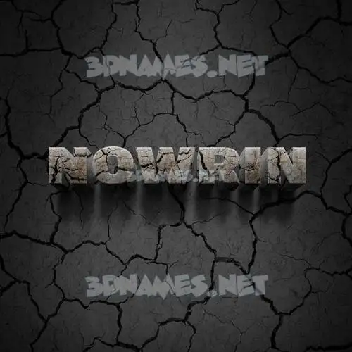 nowrin in Cracked Stone style - 3D name wallpaper nowrin in Cracked Stone style - 3D name wallpaper