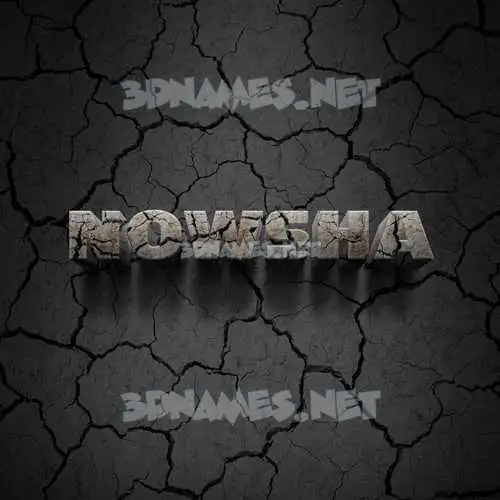 nowsha in Cracked Stone style - 3D name wallpaper nowsha in Cracked Stone style - 3D name wallpaper