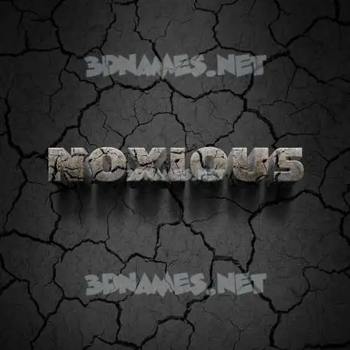 noxious in Cracked Stone style - 3D name wallpaper noxious in Cracked Stone style - 3D name wallpaper