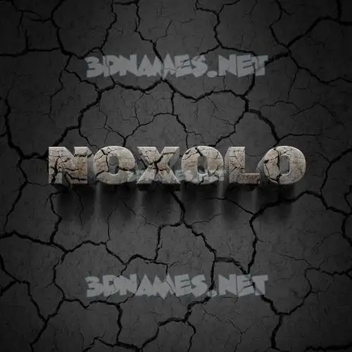 noxolo in Cracked Stone style - 3D name wallpaper noxolo in Cracked Stone style - 3D name wallpaper
